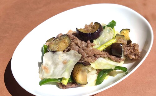 牛肉野菜炒め完成.jpg